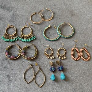 Eight (8) Earring sets.
